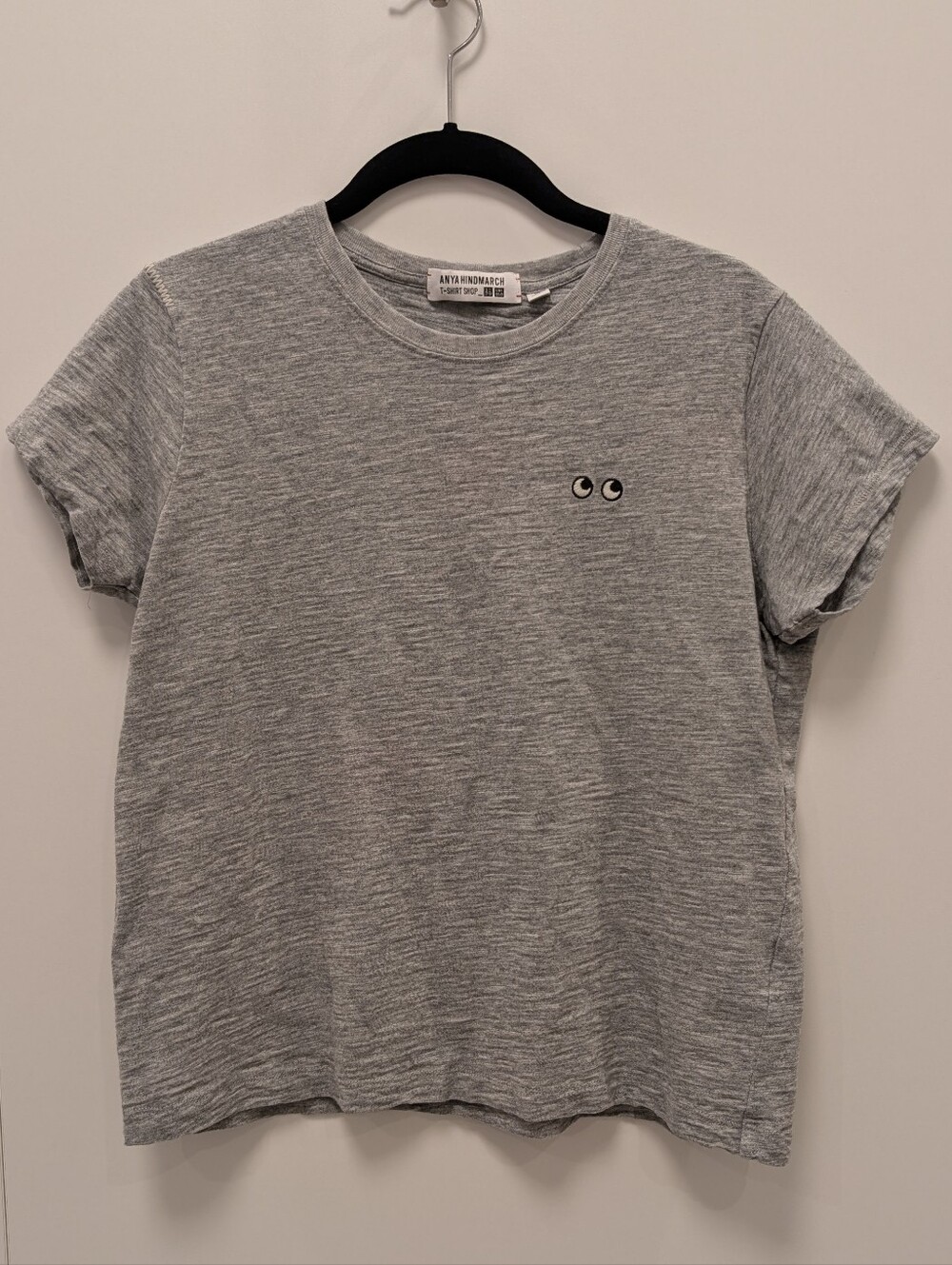 Uniqlo Gray Short Sleeve Anya Hindmarch Tee